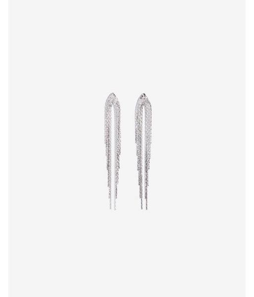 Express Womens Chain Fringe Earrings