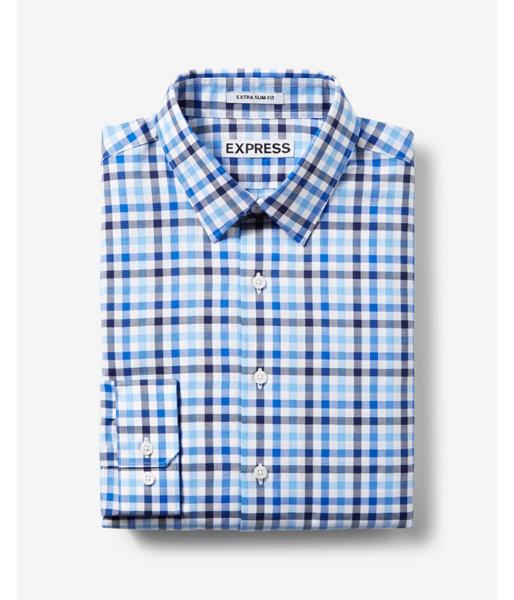 Express Slim Fit Check Print Dress