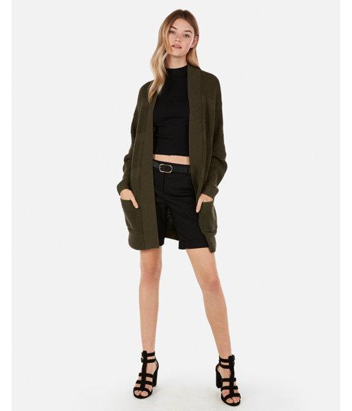 Express Womens Mixed Stitch Wedge Cover-up