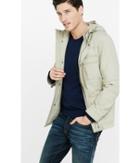 Express Men's Outerwear Cotton Four Pocket Hooded Coat