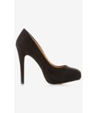 Express Women's Shoes Faux Suede Almond Toe Pump