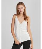 Express Tie Front Ruched Cami