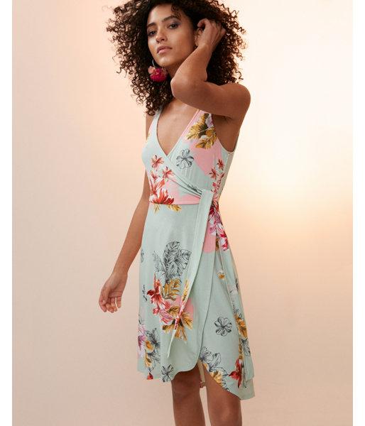 Express Womens Floral Surplice Wrap