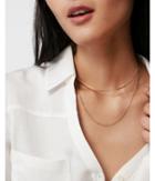 Express Womens Layered Collar Necklace