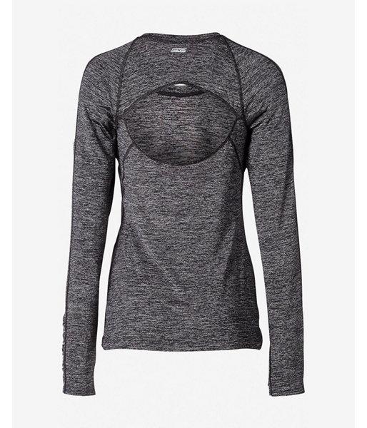 Express Gray Marl Exp Core Back Cutout Tee