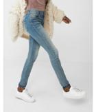 Express Womens Mid Rise Embroidered Stretch Jeggings