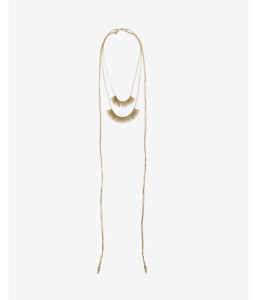 Express Womens Hi Lo Layered Lariat Necklace