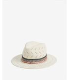 Express Womens Patterned Straw Panama Hat