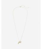 Express Womens Elephant And Feather Pendant Necklace