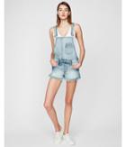 Express Womens Original Distressed Denim Overall