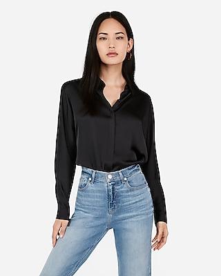 Express Womens Satin Dolman