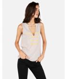 Express Womens Why Limit Happy To An Hour Choker Tank