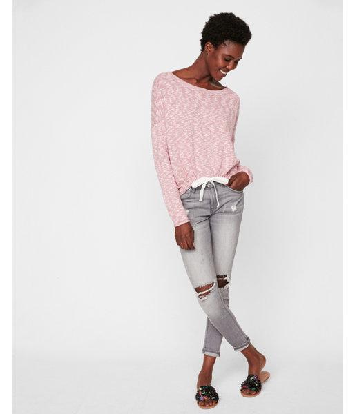 Express Womens Drawcord Hi-lo Hem Tunic