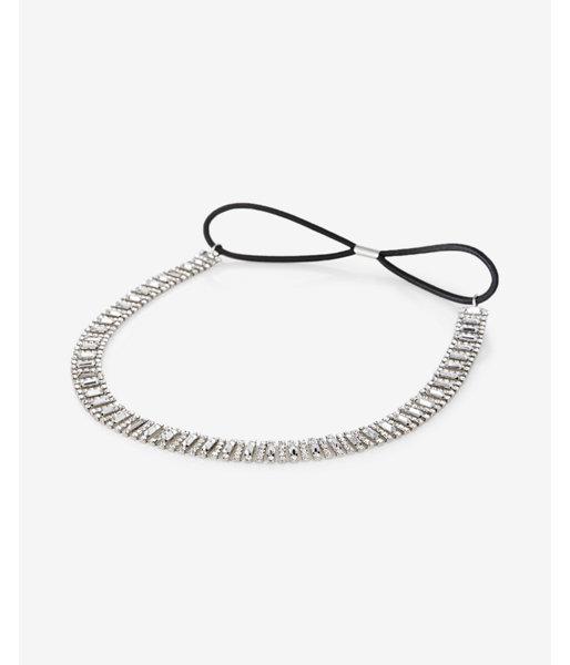 Express Womens Baguette Cut Crystal Headband