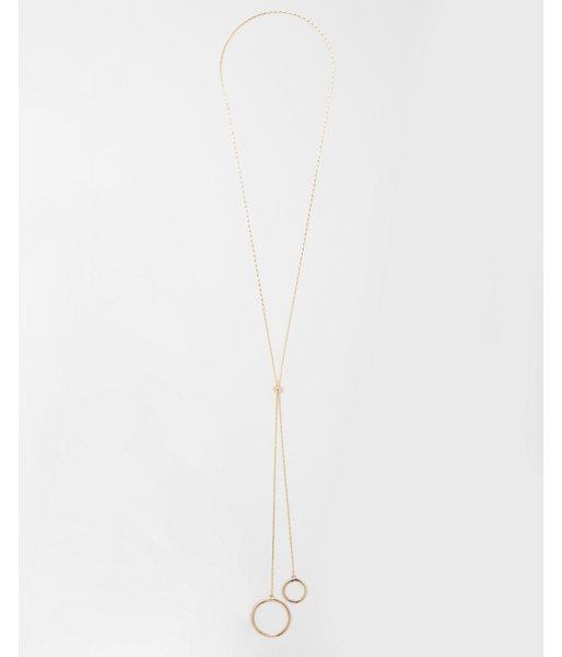 Express Womens Circle Y-neck Necklace