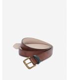 Express Mens Olive Strap Gold Prong Buckle Belt