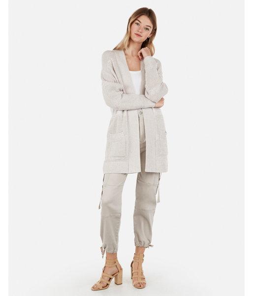 Express Womens Mixed Marled Stitch Wedge Cover-up