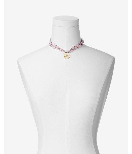 Express Womens Palm Tree And Star Choker Necklace