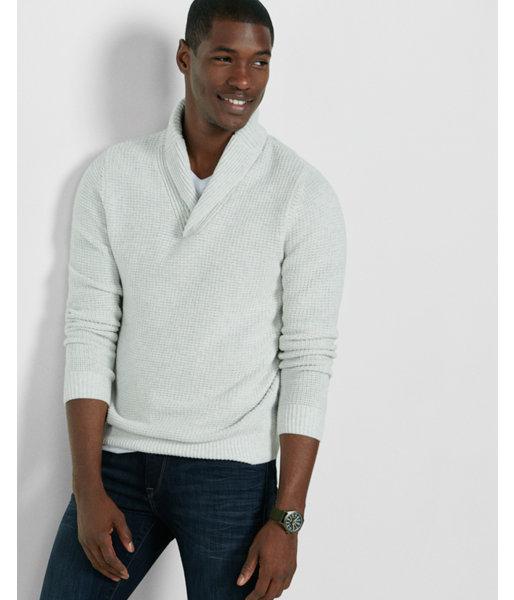 Express Textured Shawl Collar Popover