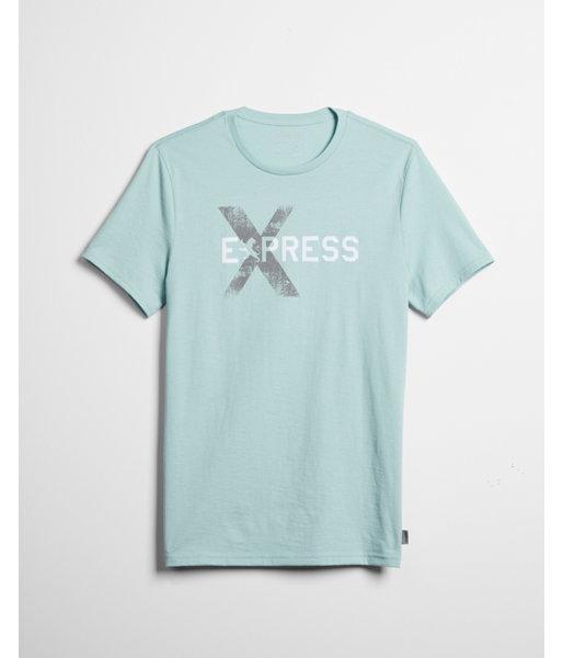 Express Mens Express Lion Crew Neck Graphic Tee