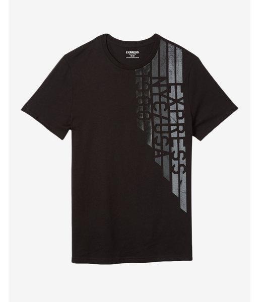 Express Mens Express Steps Crew Neck Graphic Tee
