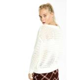Express Womens Cable Knit Off The Shoulder
