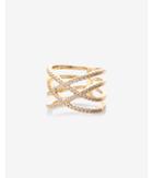 Express Pave Crossover Ring
