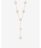 Express Womens Filigree Disk Chain Y-necklace