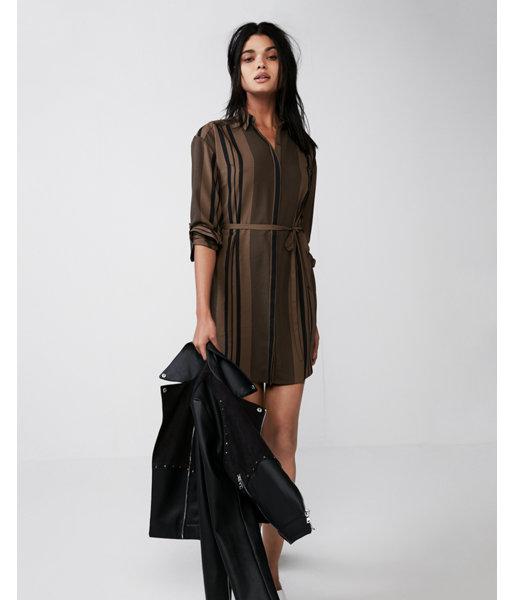 Express Womens Long Sleeve Tie Front