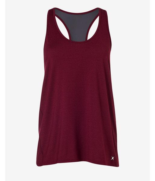 Express Womens Berry Exp Core Mesh And Tulip Back Tank