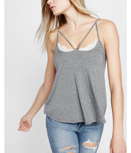 Express Lace Trim Trapeze Cami