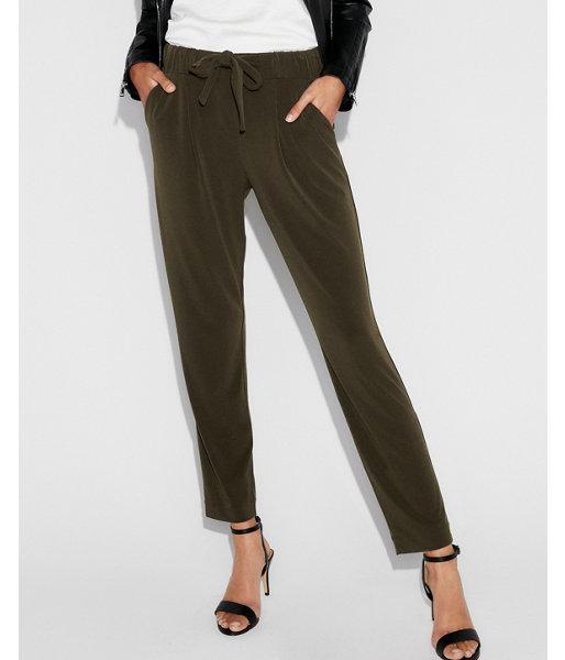 Express Womens Petite Mid Rise Ankle Joggers