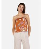 Express Womens Floral Print Square Neck Cami