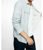 Express Mens Double Weave Button Down Cotton