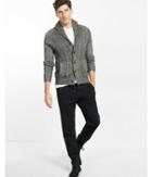 Express Mens Novelty Cable Cardigan