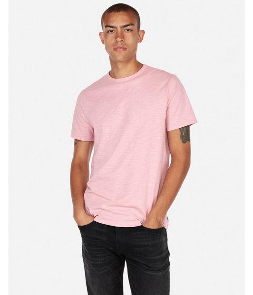 Express Mens Slub Crew Neck T-shirt