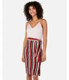 Express Womens High Waisted Striped Side Tie Sweater Pencil