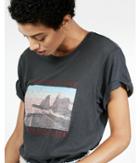 Express Wild Heart Easy Crew Neck Graphic Tee