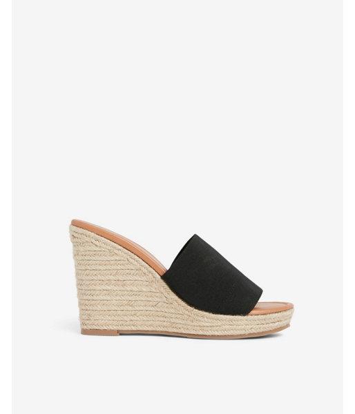 Express Womens Stretch Slide Wedge