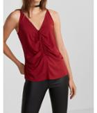 Express Womens Tie Front Ruched Cami