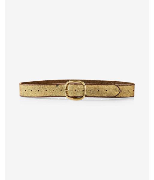 Express Leather Gold Foil Belt