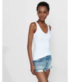 Express Womens Express One Eleven Double V Tank