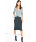 Express Women's Skirts Dark Gray High Waisted Plush Jersey Pencil