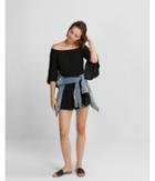 Express Womens Off The Shoulder Bell