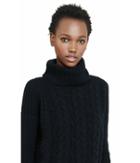 Express Women's Sweaters & Cardigans Cable Knit London Turtleneck