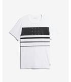 Express Mens Exp Nyc Faded Stripes Reflective Graphic Tee
