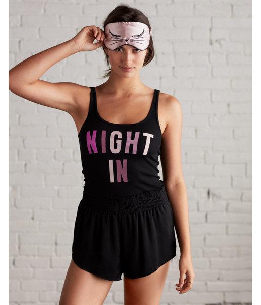 Express Night In Ribbed Scoop Neck Tank