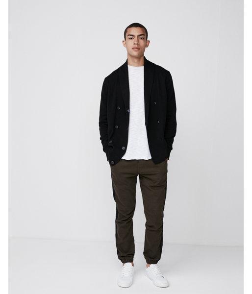 Express Mens Double Breasted Shawl Collar Cardigan