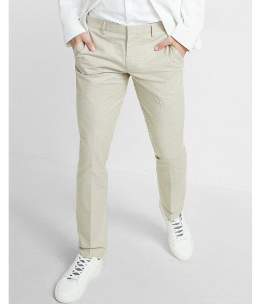 Express Skinny Innovator Slub Dress Pant