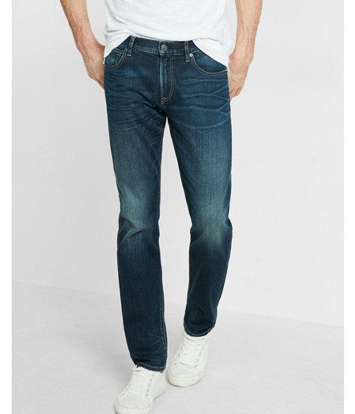 Express Slim Straight Medium Wash Stretch+ Eco-friendly Jeans